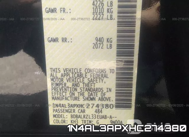 1N4AL3APXHC274380 фото 10