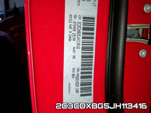 2C3CDXBG5JH113416 фото 2