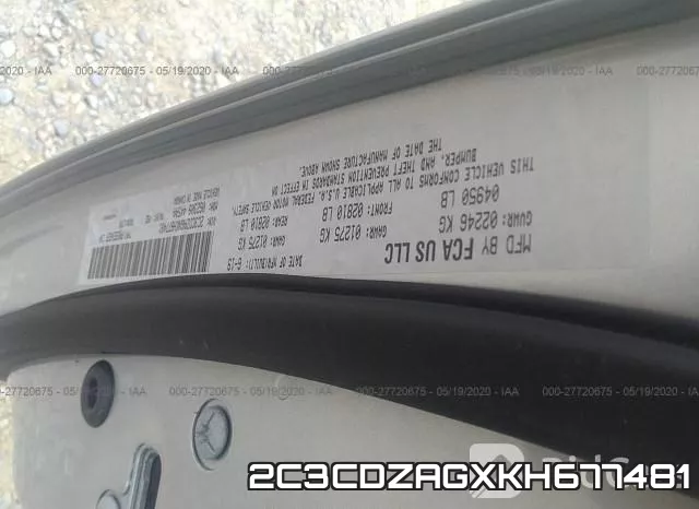 2C3CDZAGXKH677481 фото 10