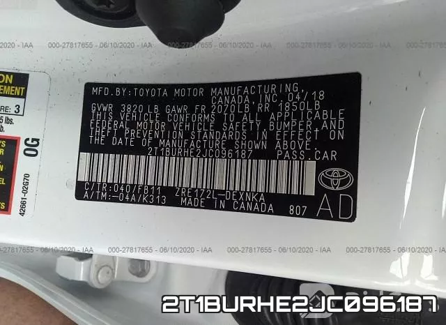 2T1BURHE2JC096187 фото 10
