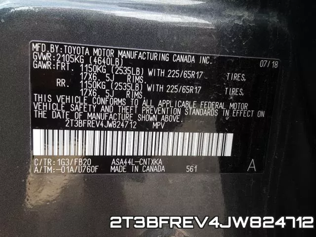 2T3BFREV4JW824712 фото 2