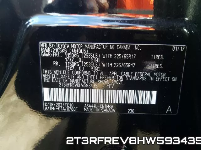2T3RFREV8HW593435 фото 2