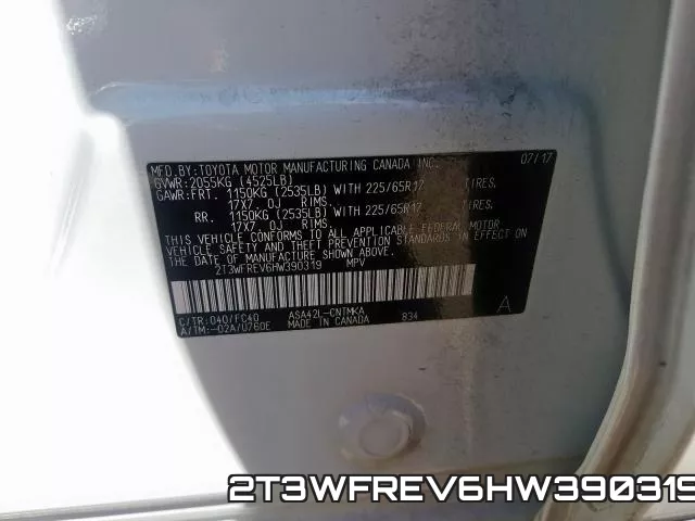 2T3WFREV6HW390319 фото 2