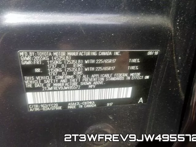 2T3WFREV9JW495572 фото 2