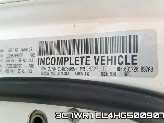 3C7WRTCL4HG500907 фото 2