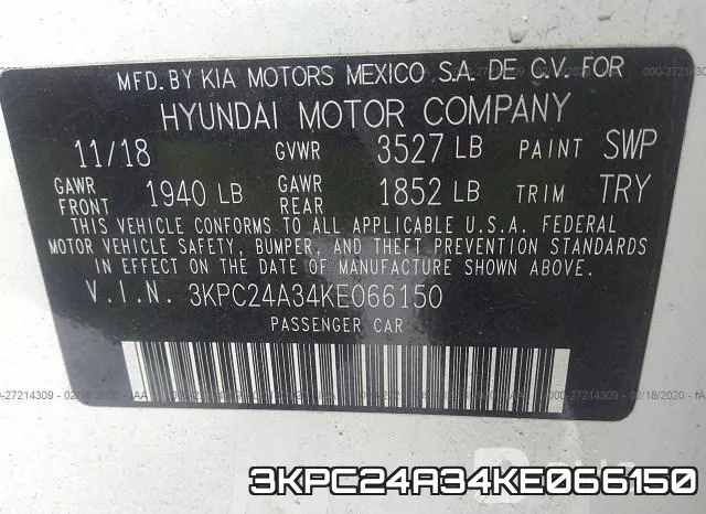 3KPC24A34KE066150 фото 10