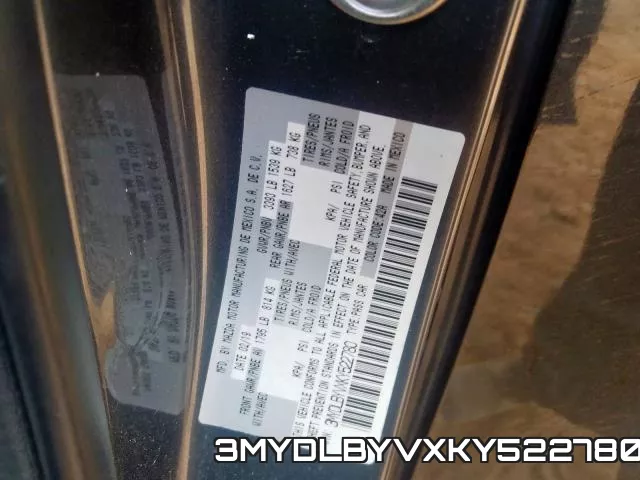 3MYDLBYVXKY522780 фото 2