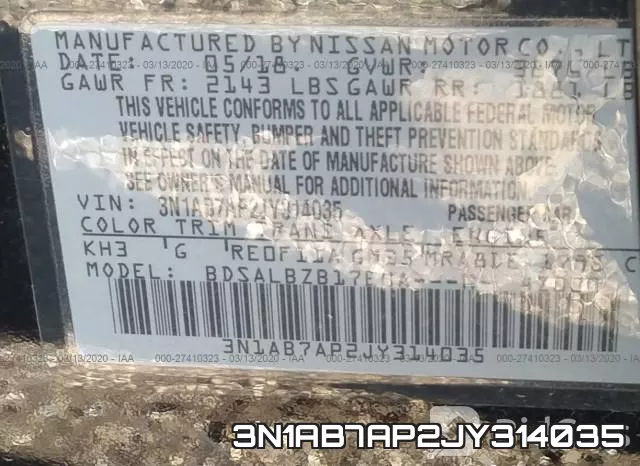 3N1AB7AP2JY314035 фото 10