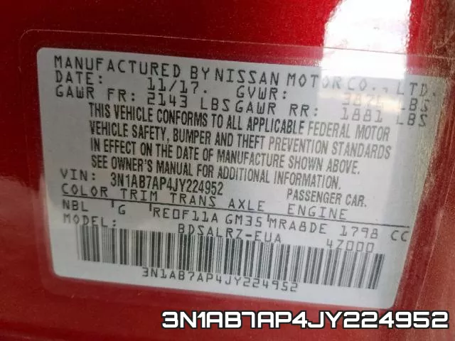3N1AB7AP4JY224952 фото 2