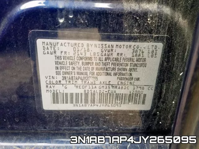 3N1AB7AP4JY265095 фото 2