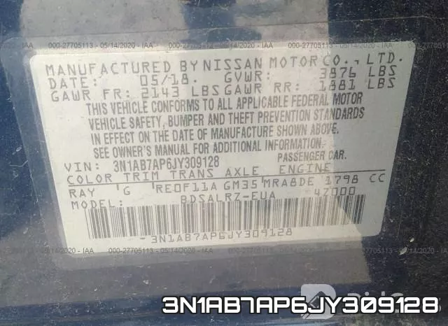 3N1AB7AP6JY309128 фото 10