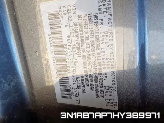 3N1AB7AP7HY389971 фото 2