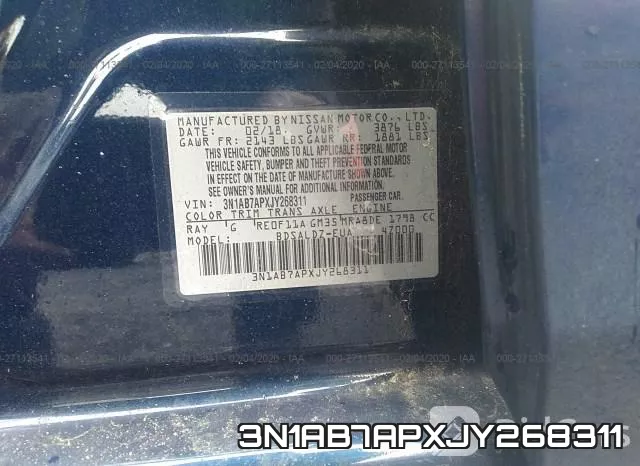 3N1AB7APXJY268311 фото 10