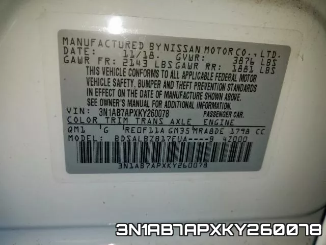 3N1AB7APXKY260078 фото 2