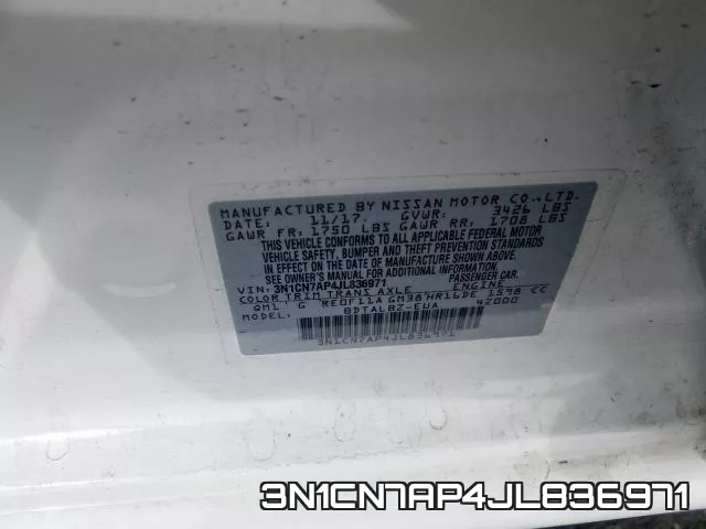 3N1CN7AP4JL836971 фото 2