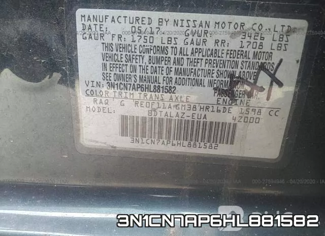 3N1CN7AP6HL881582 фото 10