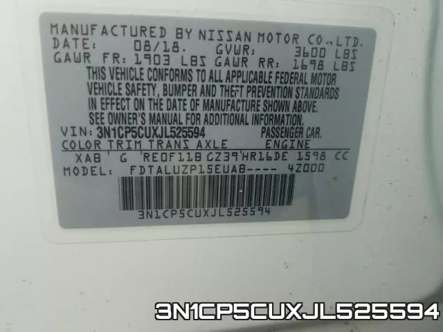 3N1CP5CUXJL525594 фото 2