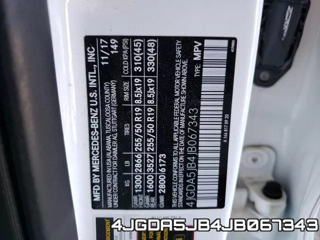 4JGDA5JB4JB067343 фото 2