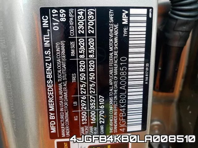 4JGFB4KB0LA008510 фото 2