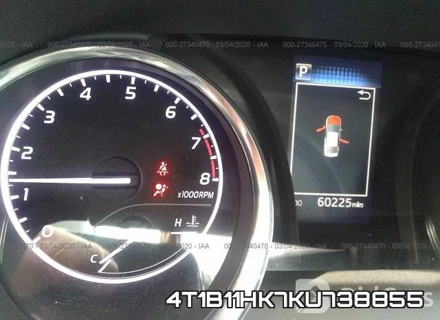 4T1B11HK7KU738855 фото 8