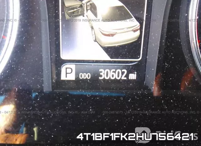 4T1BF1FK2HU756421 фото 8
