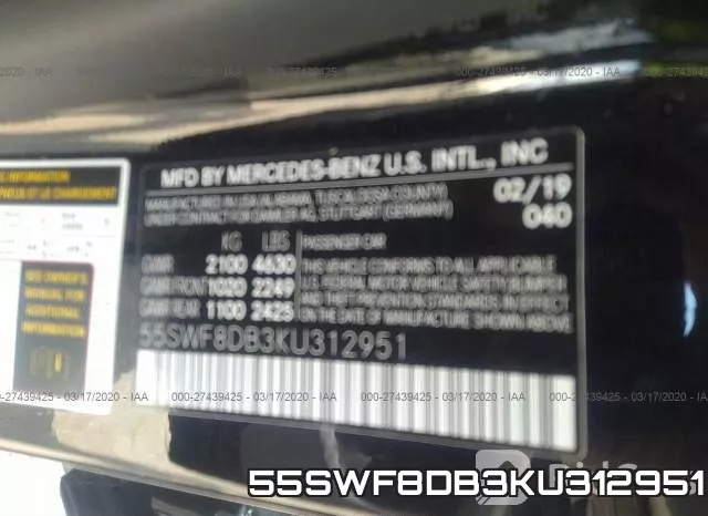 55SWF8DB3KU312951 фото 10