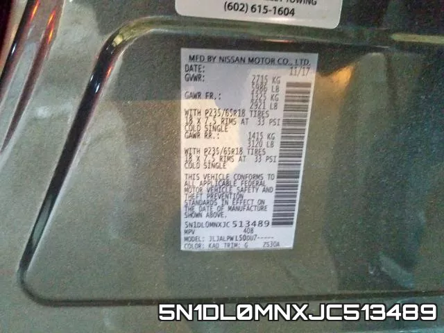 5N1DL0MNXJC513489 фото 2