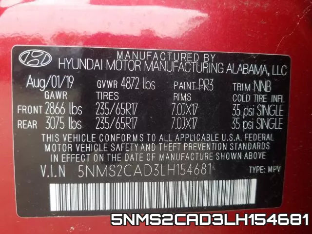 5NMS2CAD3LH154681 фото 2