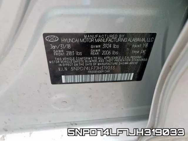 5NPD74LF7JH319033 фото 2