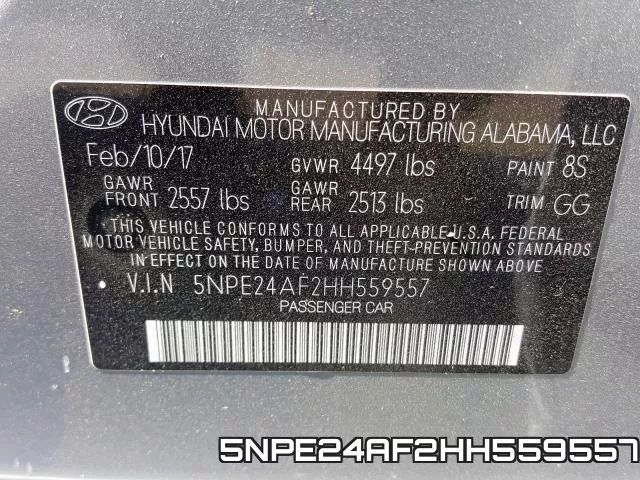 5NPE24AF2HH559557 фото 2