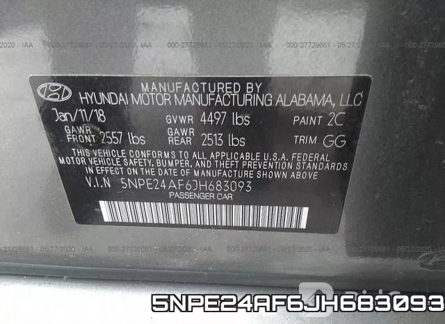 5NPE24AF6JH683093 фото 10