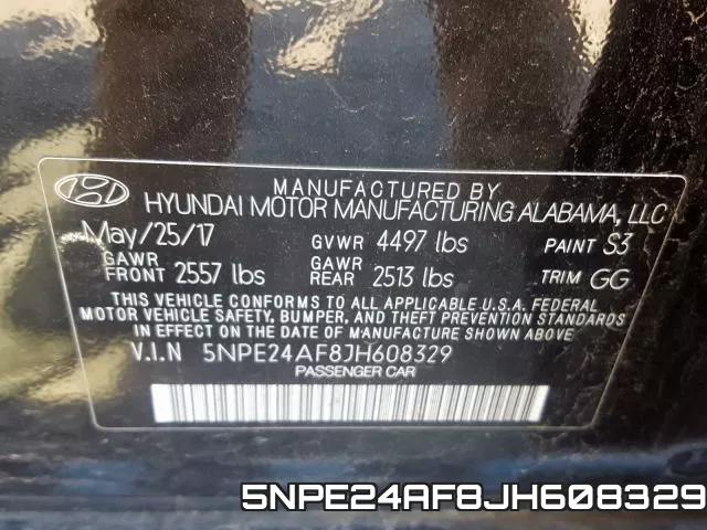 5NPE24AF8JH608329 фото 2