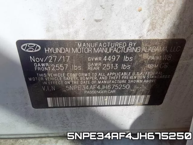 5NPE34AF4JH675250 фото 2