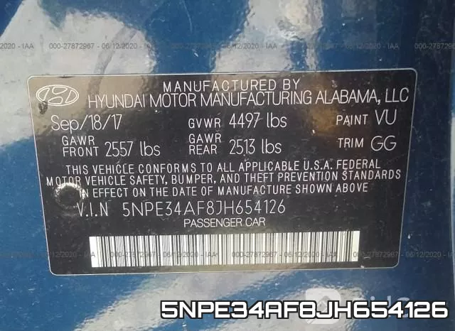 5NPE34AF8JH654126 фото 10