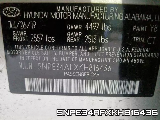 5NPE34AFXKH816436 фото 2