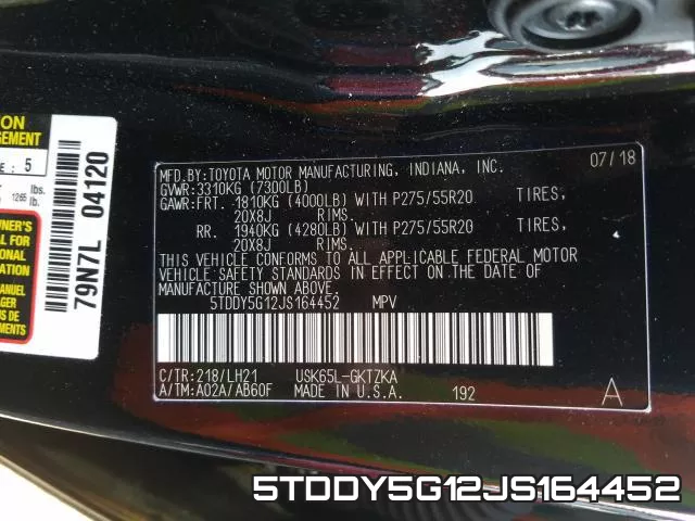 5TDDY5G12JS164452 фото 2