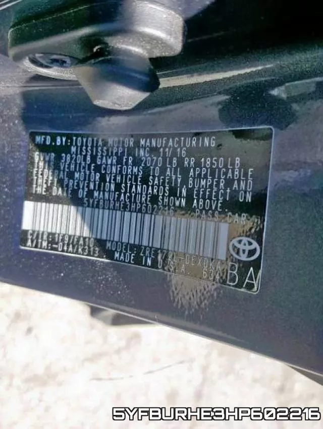 5YFBURHE3HP602216 фото 2