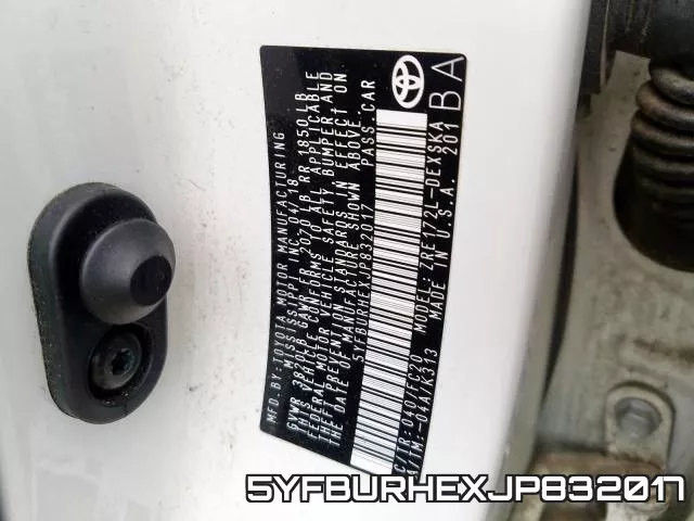 5YFBURHEXJP832017 фото 2
