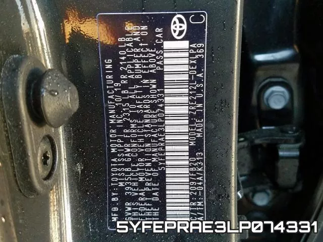 5YFEPRAE3LP074331 фото 2