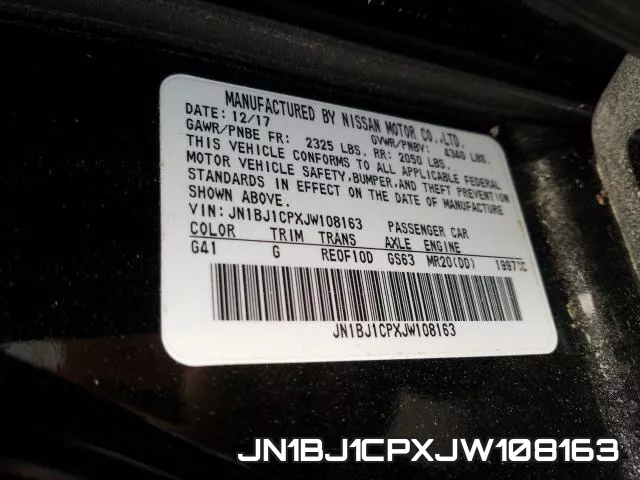 JN1BJ1CPXJW108163 фото 2