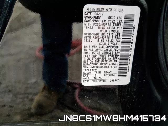 JN8CS1MW8HM415734 фото 2
