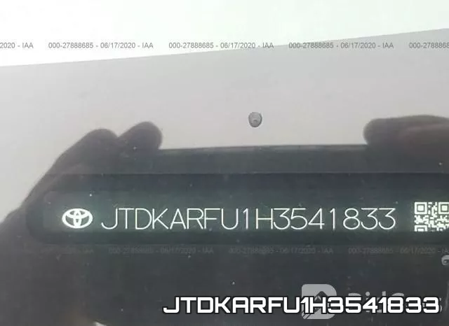 JTDKARFU1H3541833 фото 10