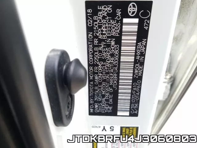 JTDKBRFU4J3060803 фото 2