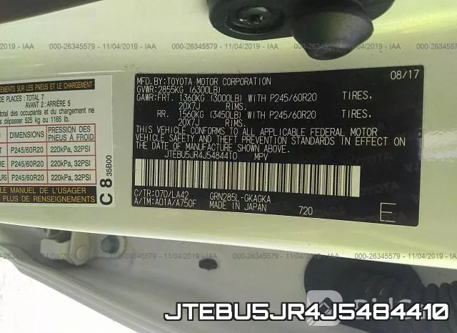 JTEBU5JR4J5484410 фото 10