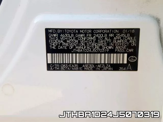 JTHBA1D24J5070319 фото 2