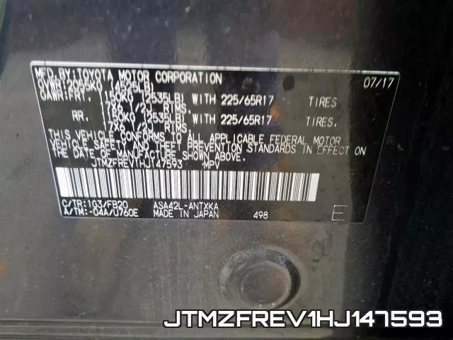 JTMZFREV1HJ147593 фото 2