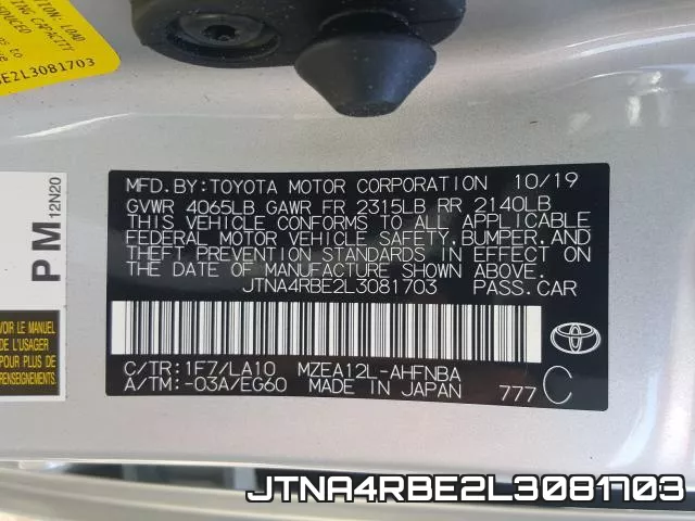 JTNA4RBE2L3081703 фото 2