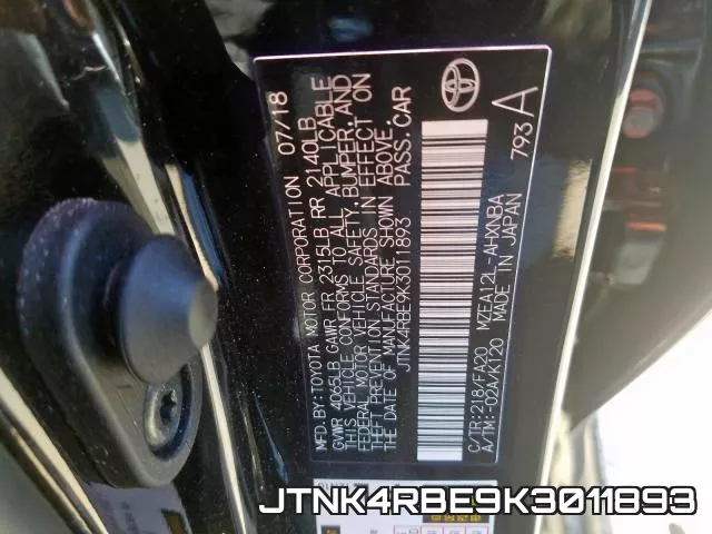 JTNK4RBE9K3011893 фото 2