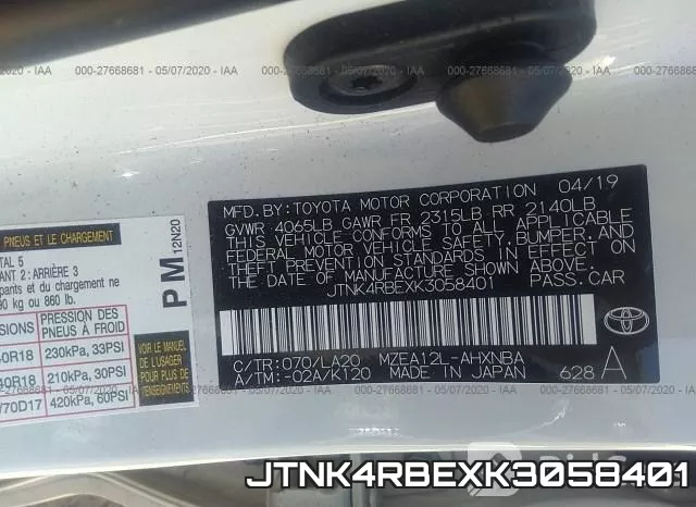 JTNK4RBEXK3058401 фото 10