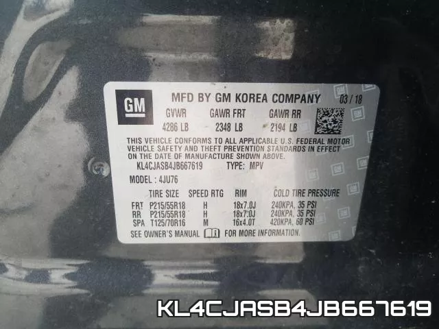 KL4CJASB4JB667619 фото 2